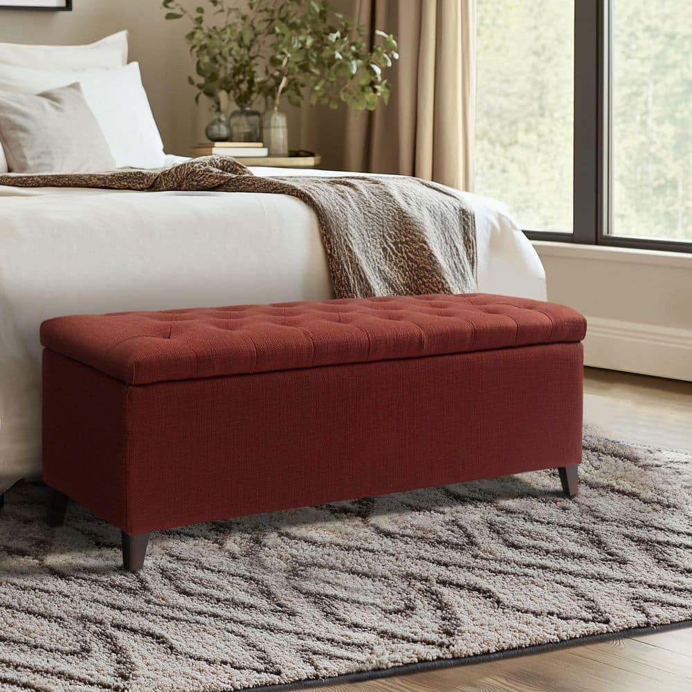 1 Polyester Upholstered Storage Bench