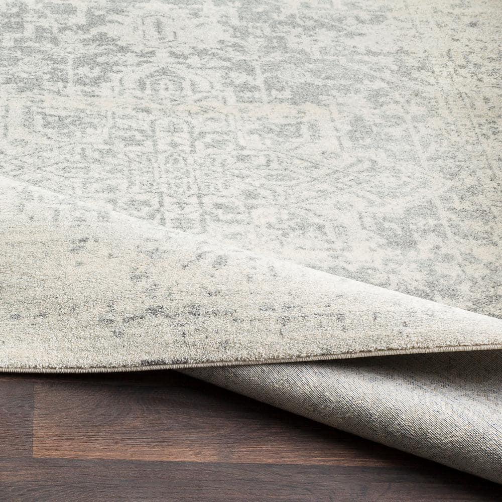 Livabliss Harput Vintage Medallion Area Rug,12' x 15',Grey