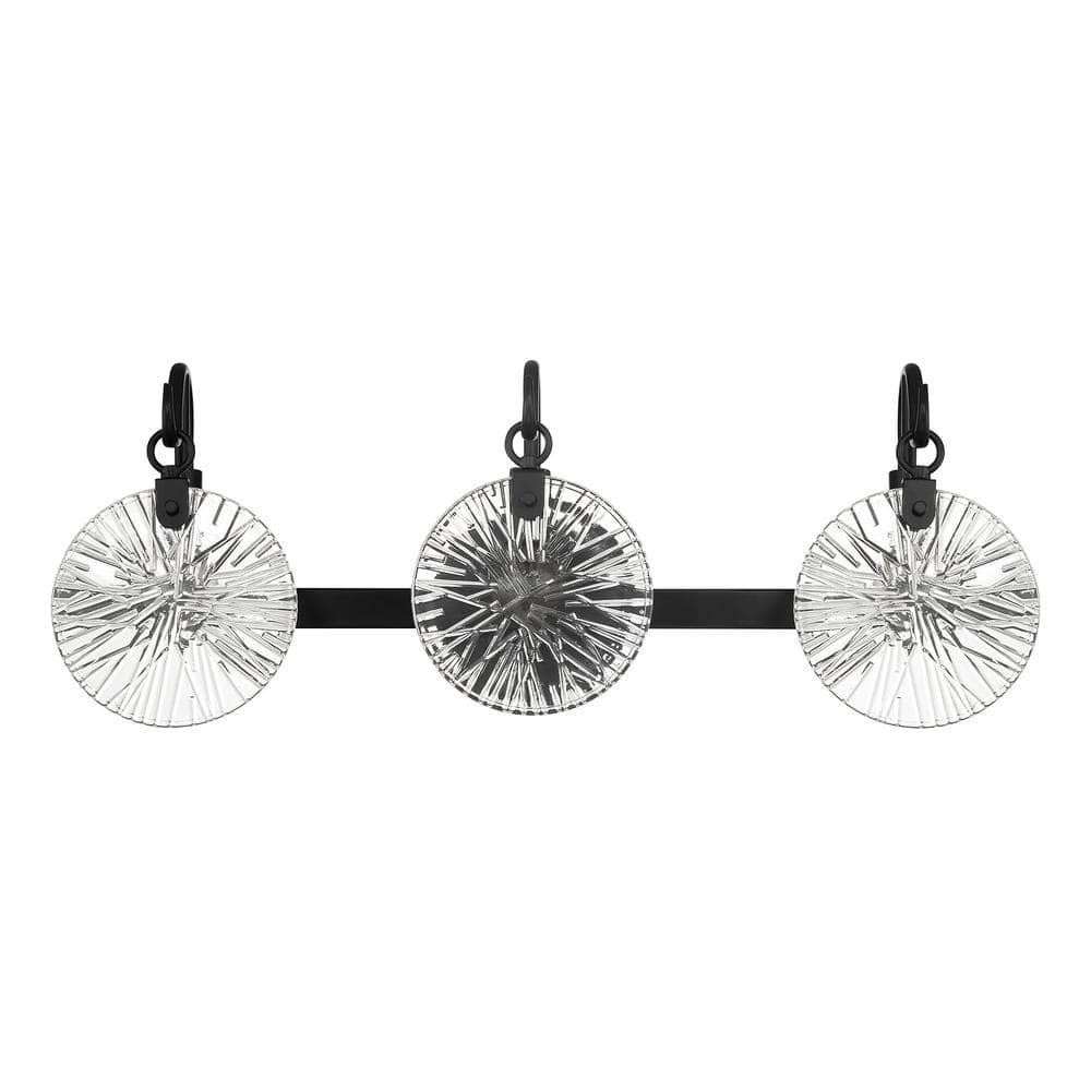 Savoy House Addison 3 - Light Vanity in  Matte Black