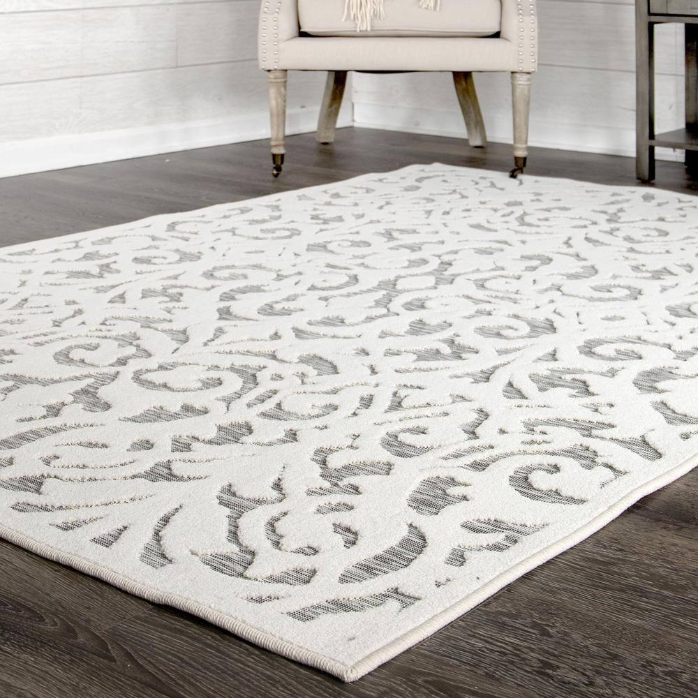 My Texas House Ladybird Natural Gray High Low Indoor Outdoor Rug