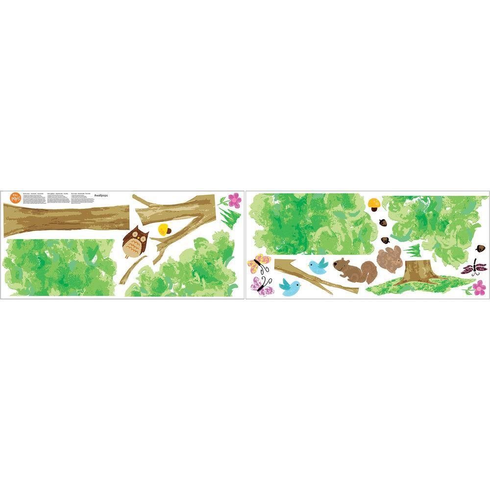 Springtime Forest Friends Peel & Stick Wall Decal Kit