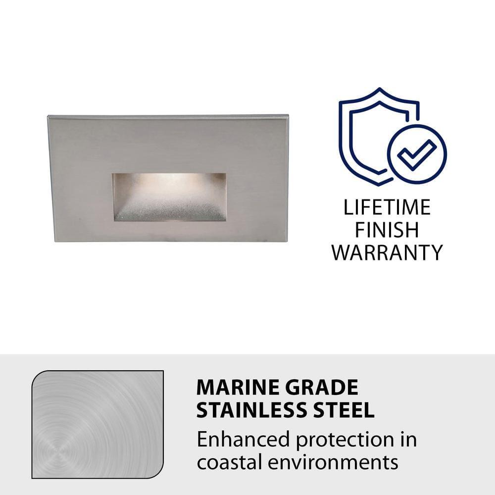 Wac Lighting Wl-Led100-C Ledme 5" Wide Led Step And Wall Light - Stainless Steel