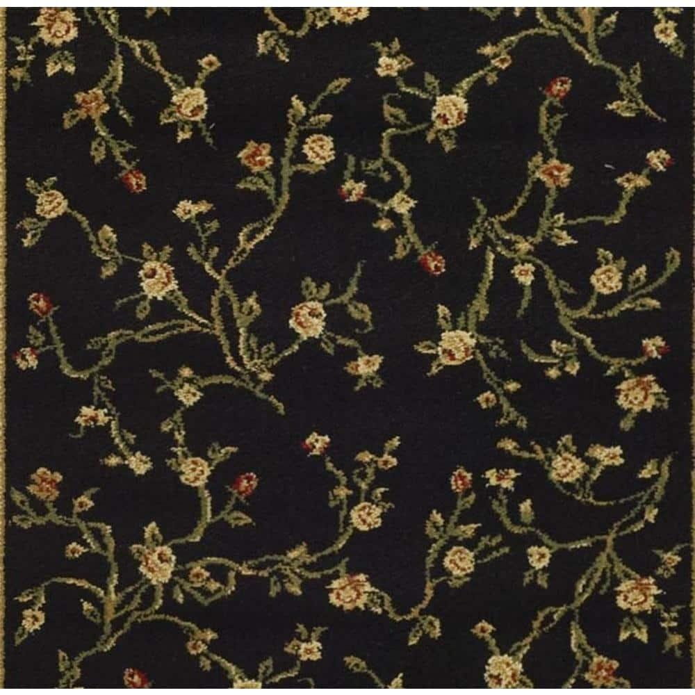 Lyndhurst LNH220 Power Loomed Runner Rug - Black - 2'3"x20' - Safavieh.