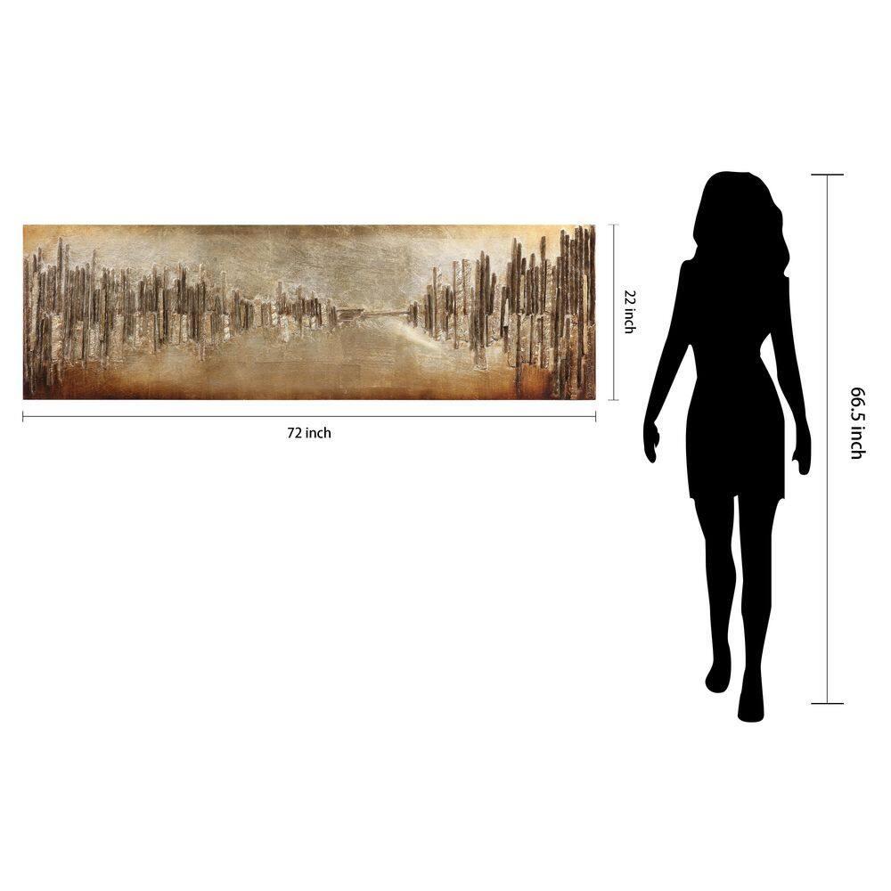 Foundry Select "Passages" Handed Painted Rugged Wooden Wall Art