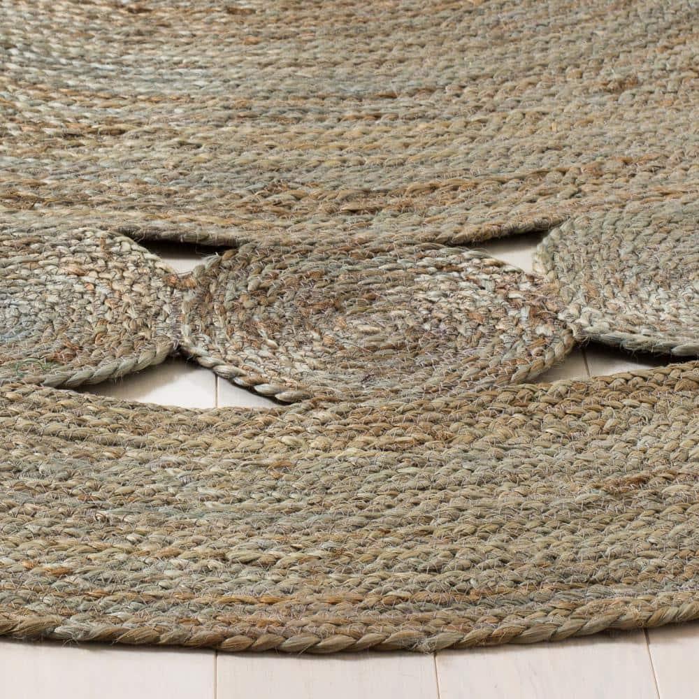 Natural Fiber NF364 Hand Woven Indoor Accent Rug - Grey - 3' Round - Safavieh.