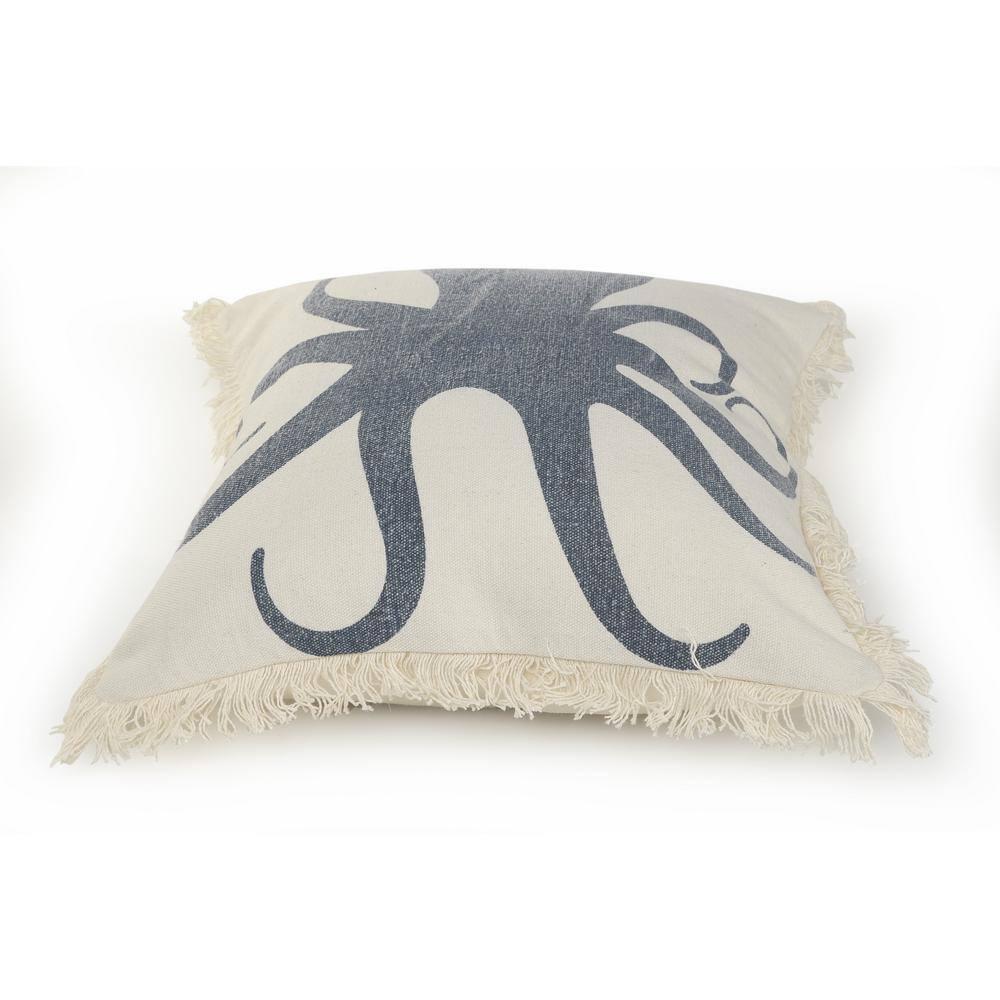 Rajani Home Kellie Fringed Reversible Throw Pillow