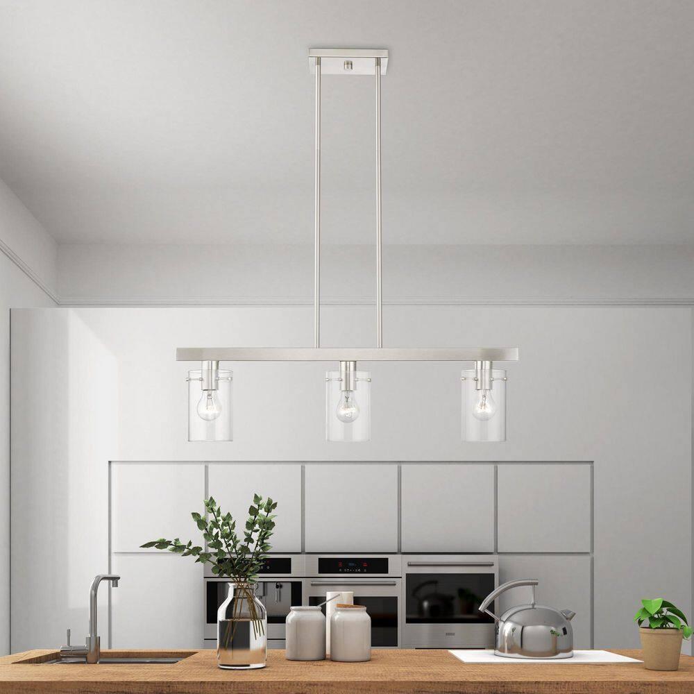 Livex Lighting Munich 3 - Light Chandelier in  Brushed Nickel