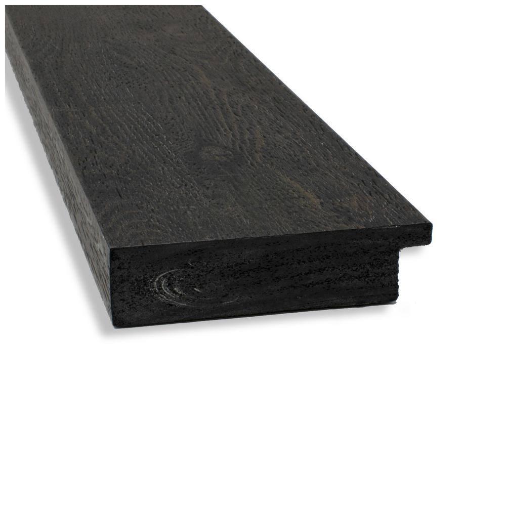 Amanti Art Beveled Bathroom Wall Mirror - Rustic Plank Espresso Frame Outer Size: 21 x 25 in