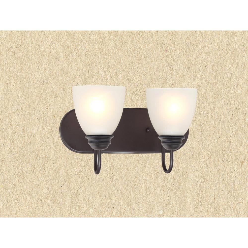 Volume Lighting  Mari 2-Light Indoor Antique Bronze Sconce Vanity
