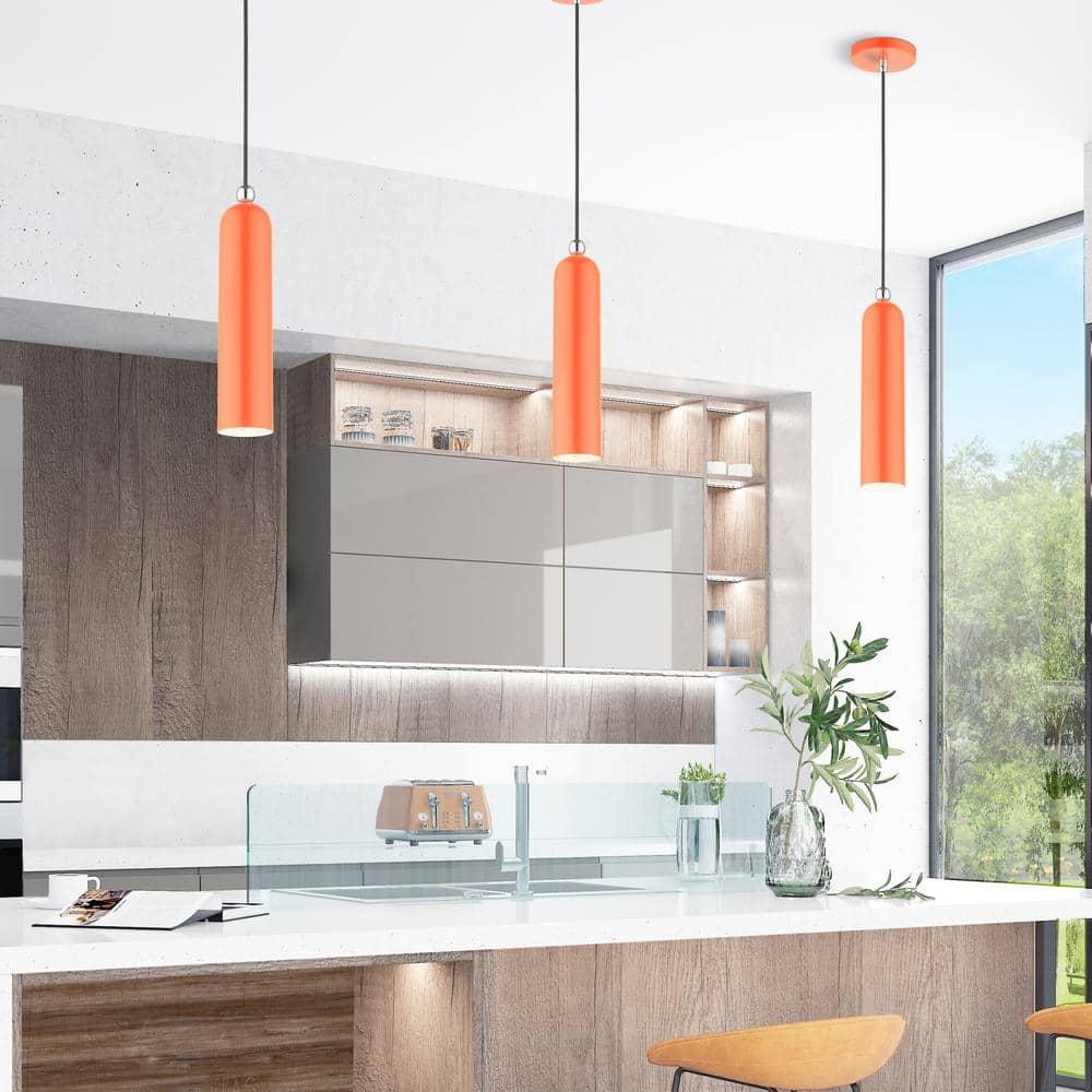 Livex Lighting Ardmore 1 - Light Pendant in  Shiny Orange