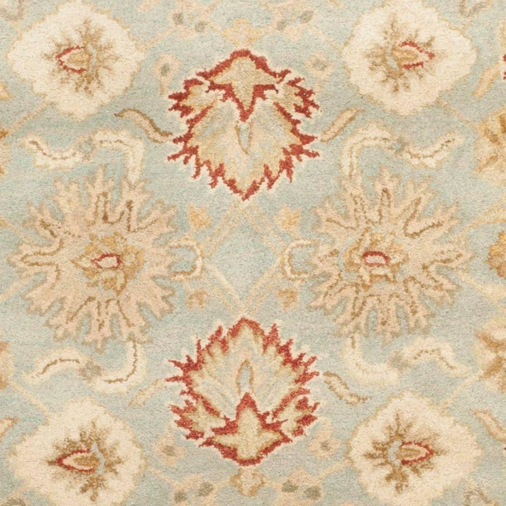 Antiquity AT822 Hand Tufted Area Rug - Grey Blue/Beige - 8'x10' - Safavieh.