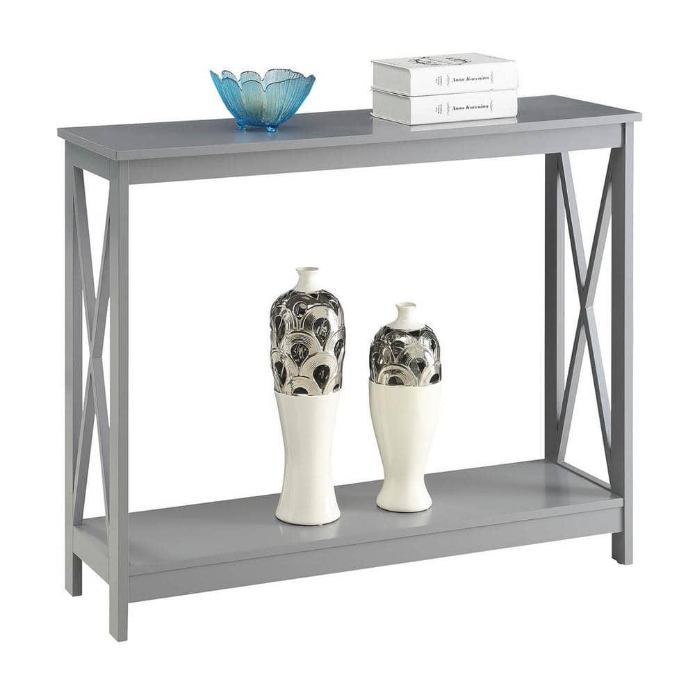 Convenience Concepts Oxford Console Table in Gray Wood Finish