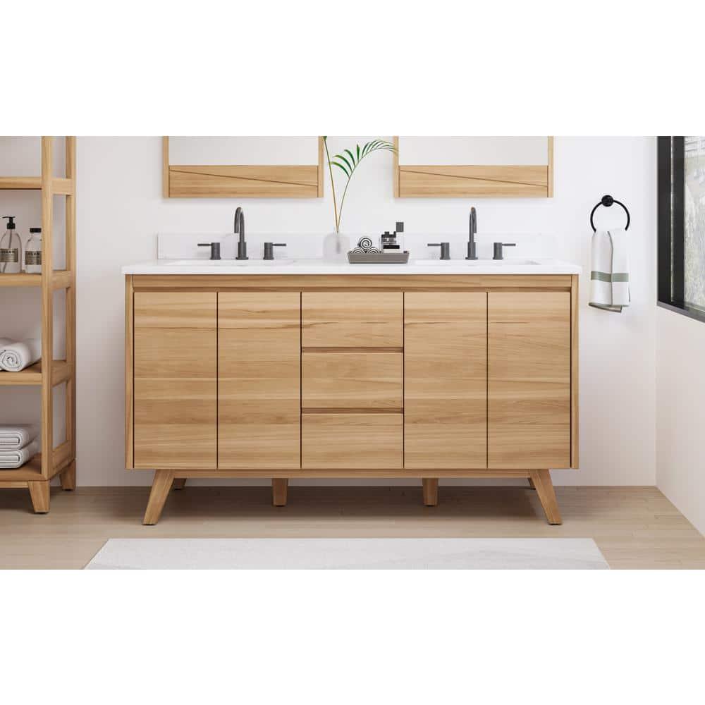 Avanity Coventry 60" Double Bathroom Vanity with Engineered Stone Top