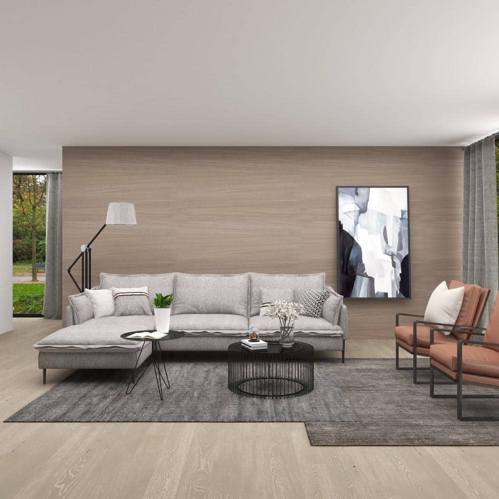Contemporary Metal Coffee Table Black - Olivia & May: Modern Glass Top, No Assembly Required