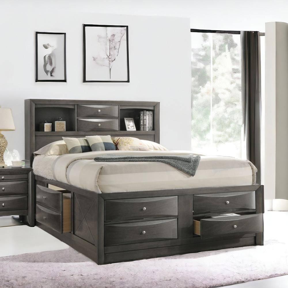 Wildon Home® Elyne Bookcase Storage Bed