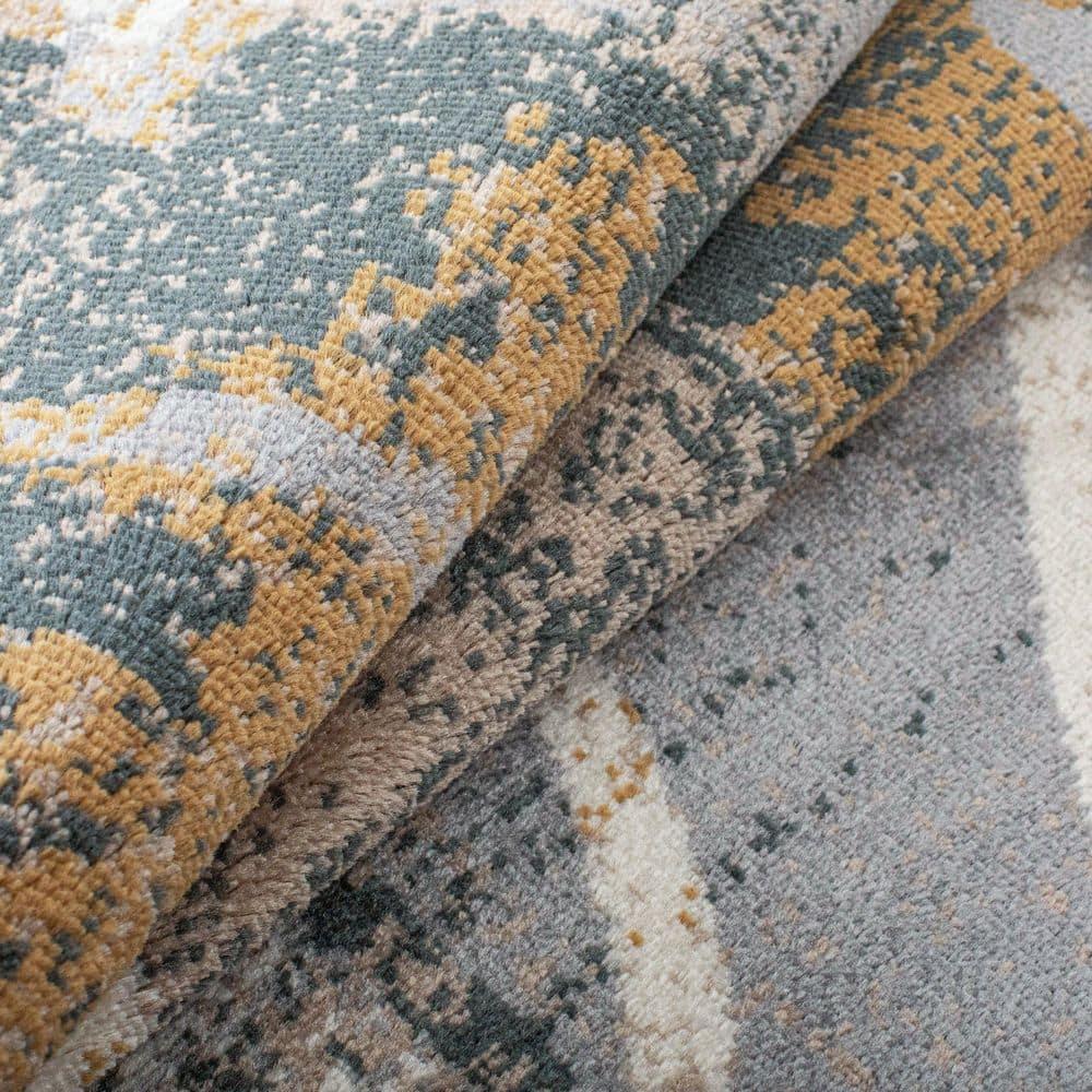 Superior Pastiche Floral Indoor Area Rug, 8' x 10', Camel