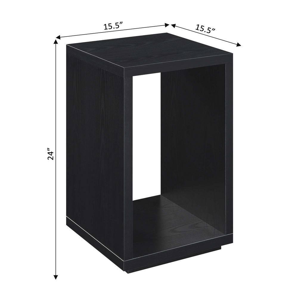 Convenience Concepts Northfield Admiral End Table with Shelf, Black