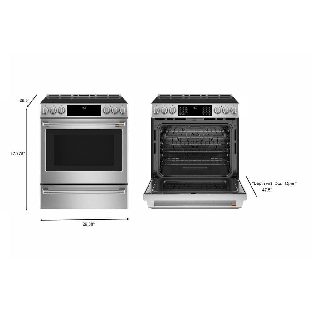 Café Smart Appliances Induction 30" 5.7 cu. ft. Slide-in Electric Range
