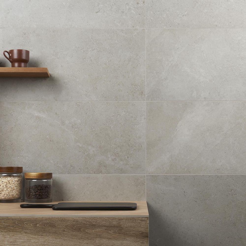 Bond Tile Grava 11.81 in. x 23.62 in. Matte Stone Look Porcelain Floor and Wall Tile (9.68 Sq. Ft. / Case)