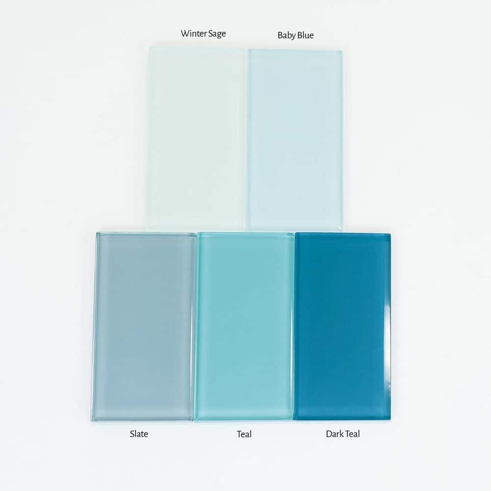 Glass Subway 4" x 12" Wall Tile
