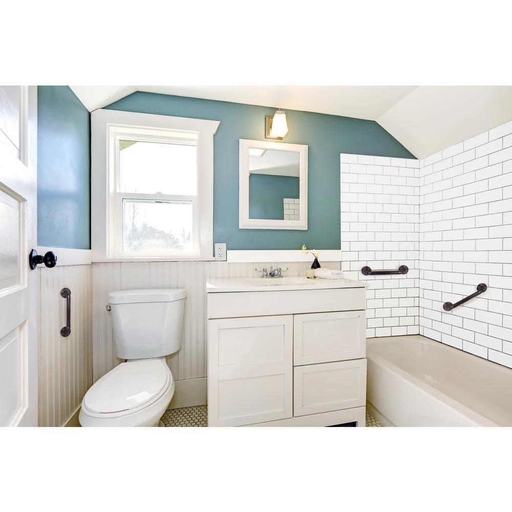 Utopia Alley GB12RB Decorative Shower Safety Grab Bar Oil Rubbed Bronze 12 inch