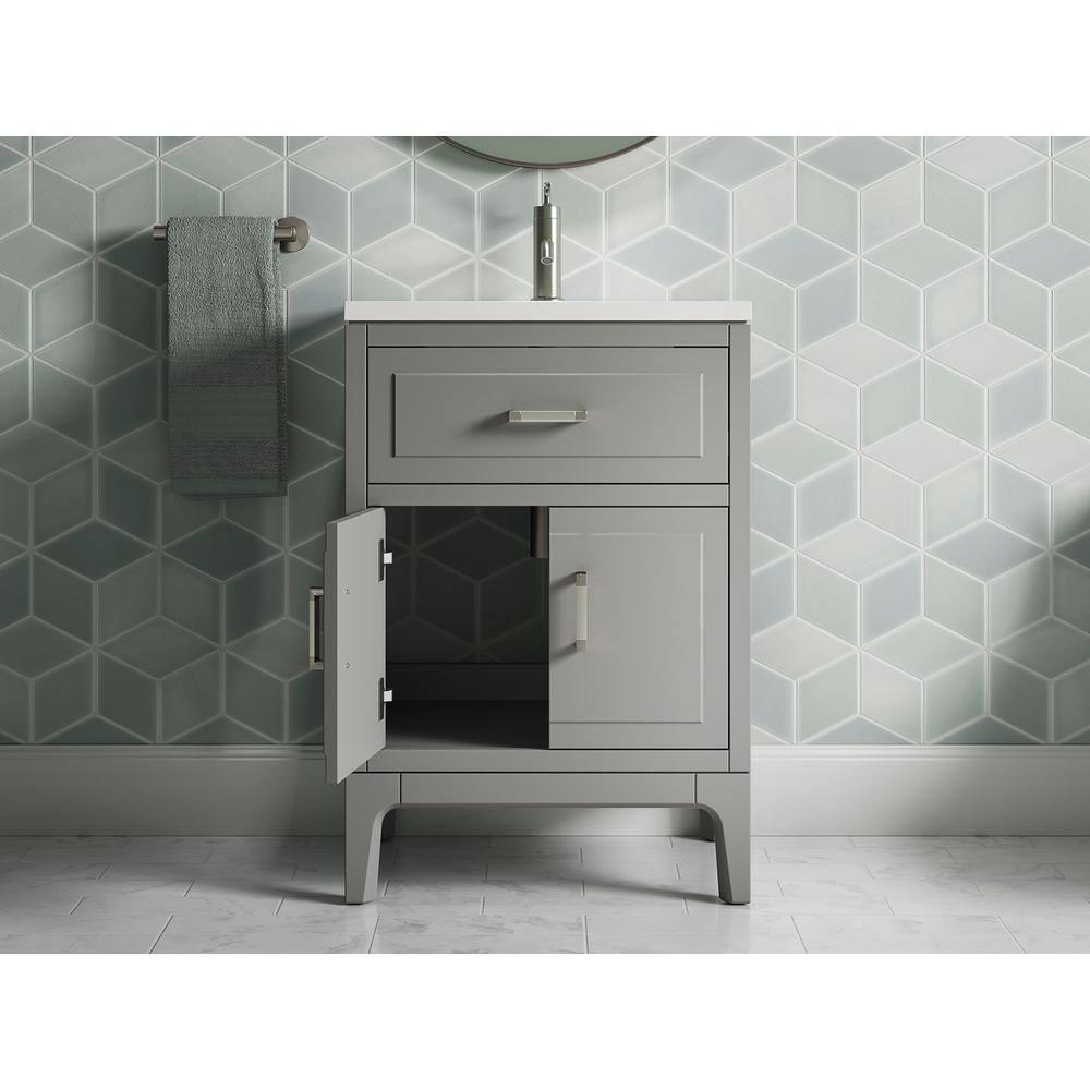 Seer 24" Freestanding Single Bathroom Vanity Cabinet with Sink and Quartz Top