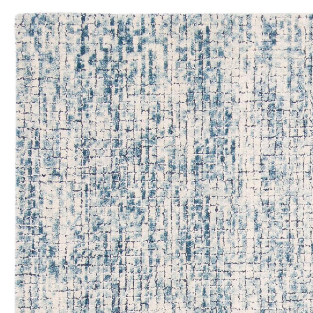 Abstract ABT473 Hand Tufted Area Rug - Ivory/Navy - 4' X 6' - Safavieh.