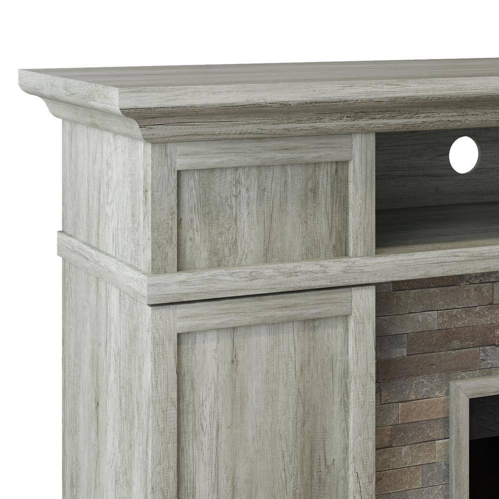 Festivo 70" Farmhouse Freestanding Electric Fireplace Light Gray