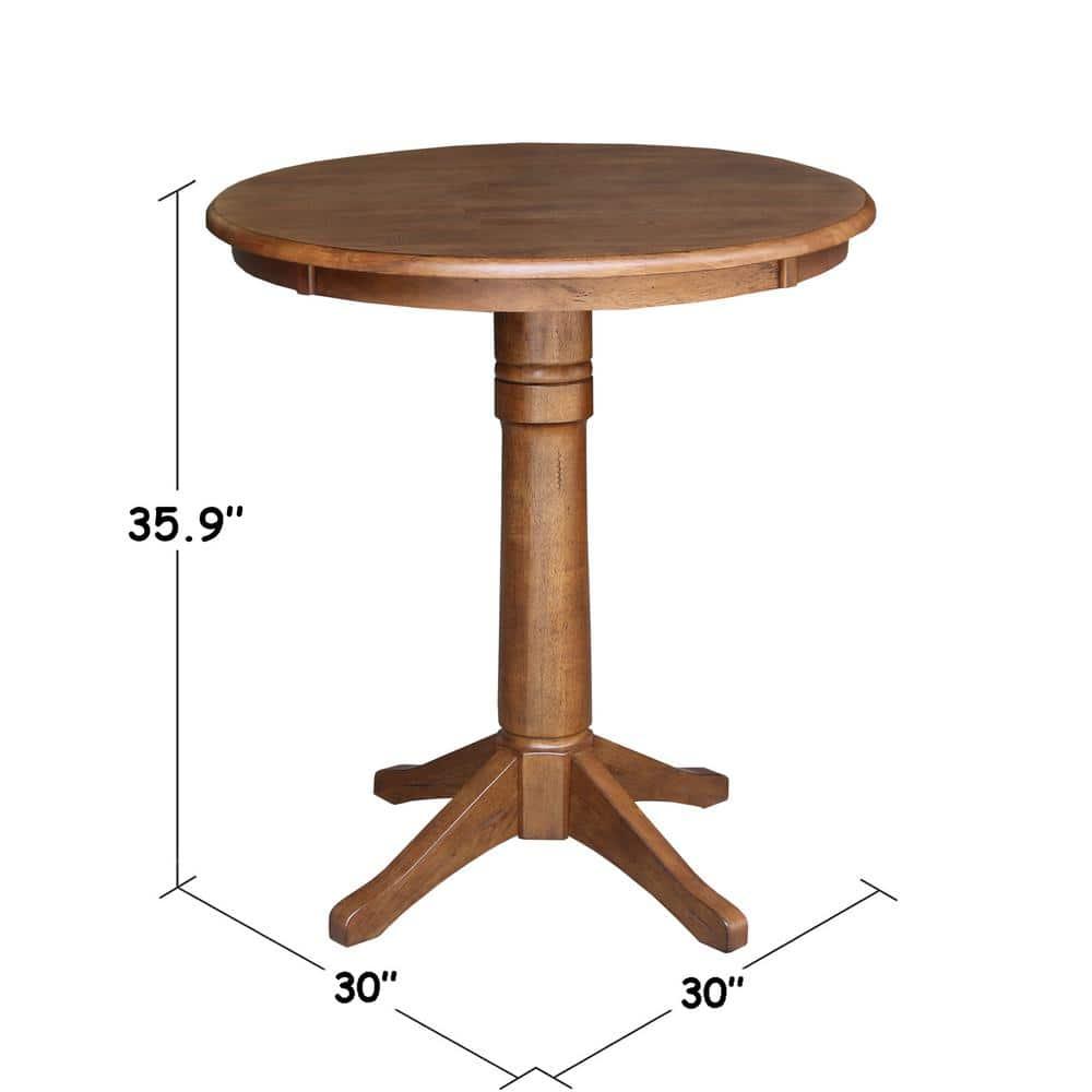 International Concepts 30" Round Top Pedestal Table - 35.9" Height