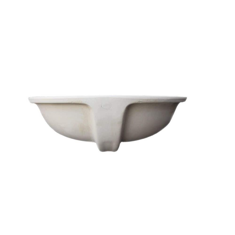 Wells Sinkware Rhythm Series 15.75'' Ceramic Oval Bathroom Sink with Overflow
