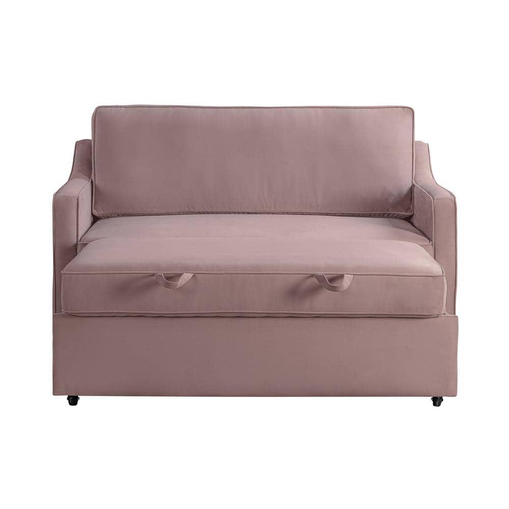 Serta Juliette 62.2'' Full Convertible Sofa w/ Velvet Upholstery