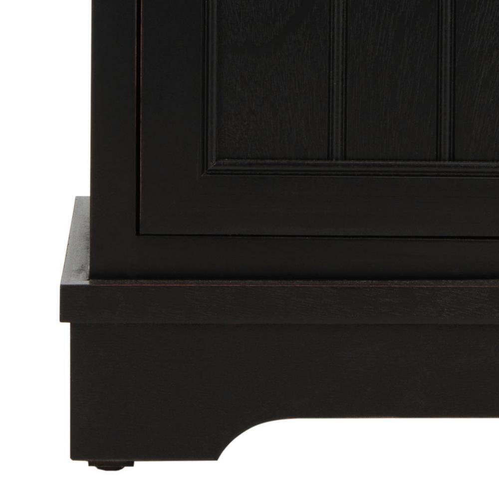 Connery Cabinet - Distressed Black - Safavieh.