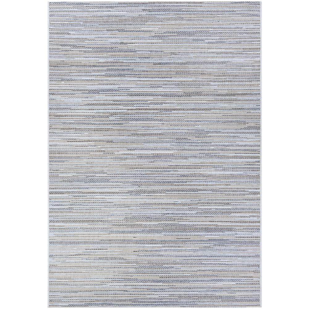 Couristan Monte Carlo Coastal Breeze Indoor/Outdoor Area Rug, 2' x 3'7", Taupe-Champagne