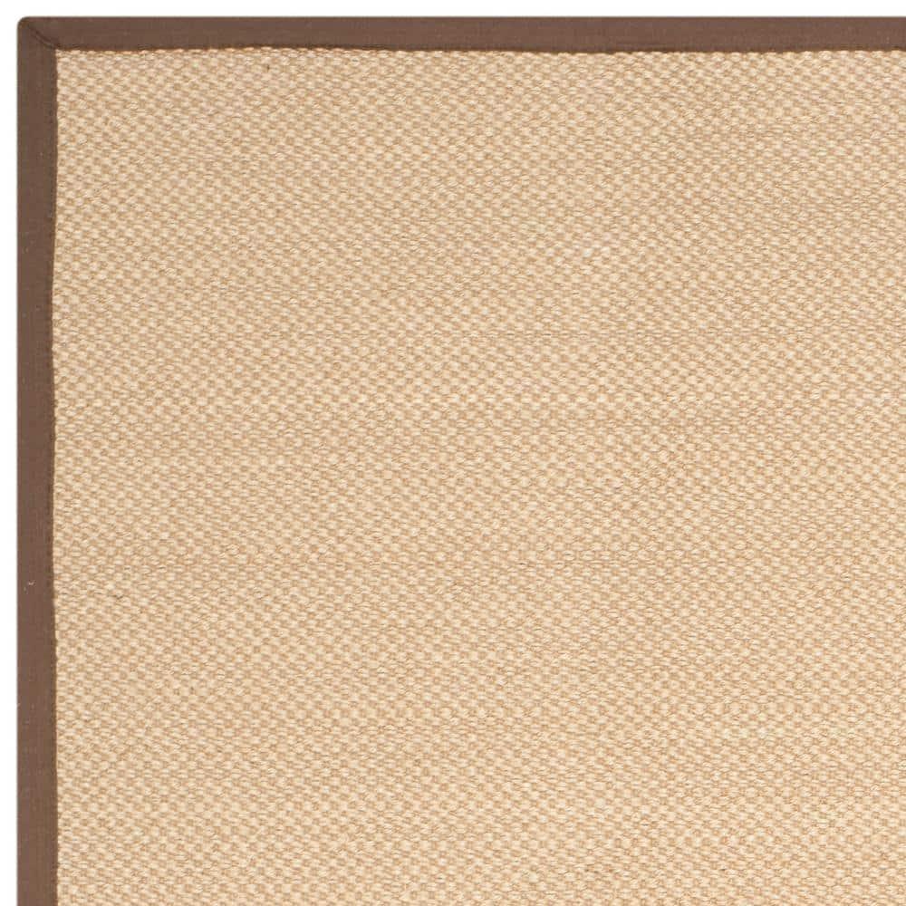 Natural Fiber NF141 Power Loomed Indoor Area Rug - Maize/Brown - 8'x10' - Safavieh