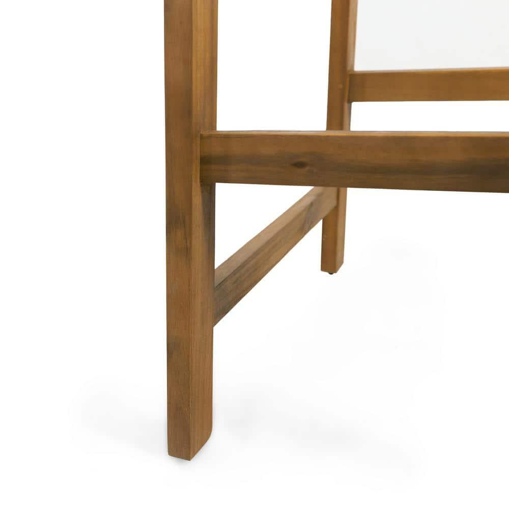 Noble House Castner Outdoor Bar Stool, Teak, 2 Pack