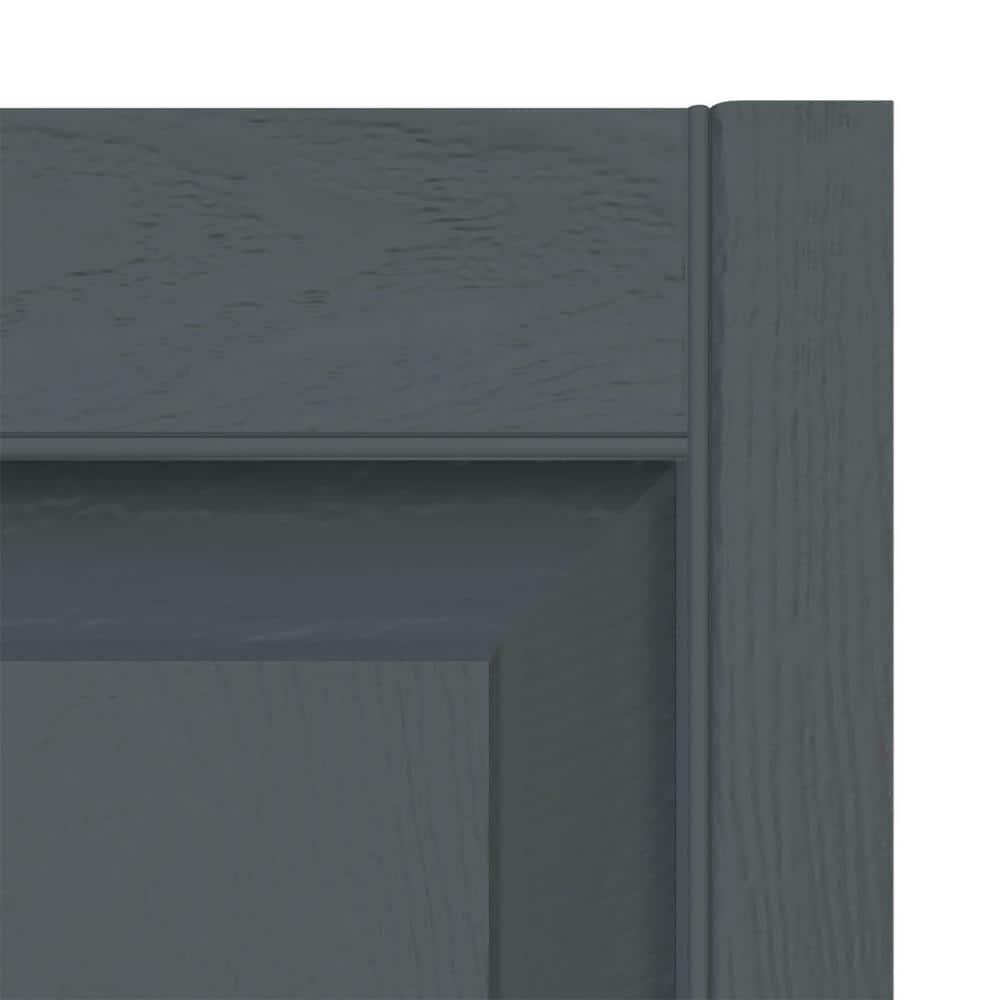 Builders Edge Builders Edge, TailorMade Two Equal Panels, Raised Panel Shutters, Includes Matching Installation Spikes (Per Pair)
