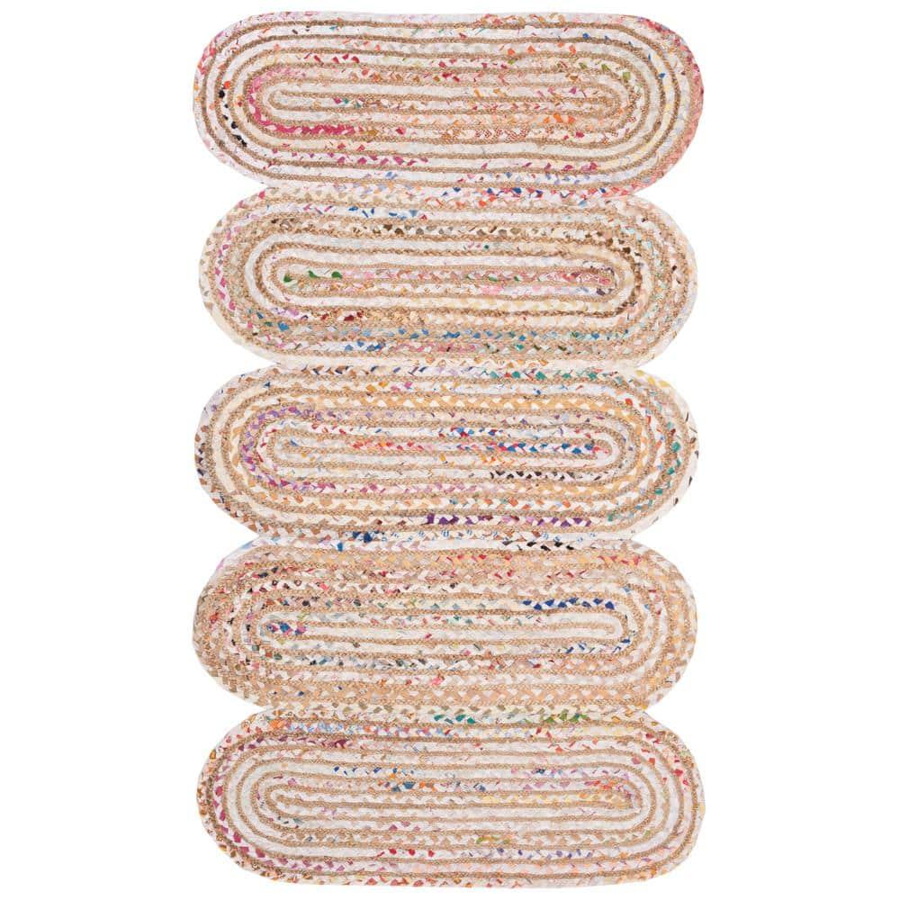 Cape Cod CAP208 Woven Indoor Accent Rug - Ivory/Multi - 3'x5' - Safavieh