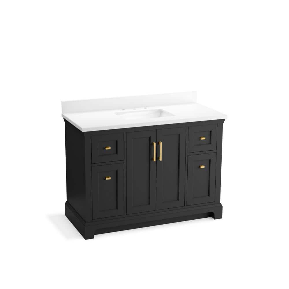 Charlemont 48 In. Bathroom Vanity Cabinet With Sink And Quartz Top