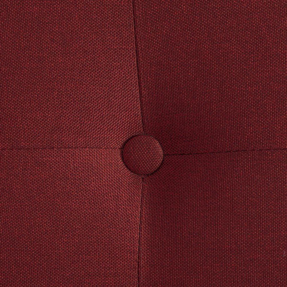 Convenience Concepts Take a Seat Natalie Accent Chair, Garnet Red Fabric/Espresso