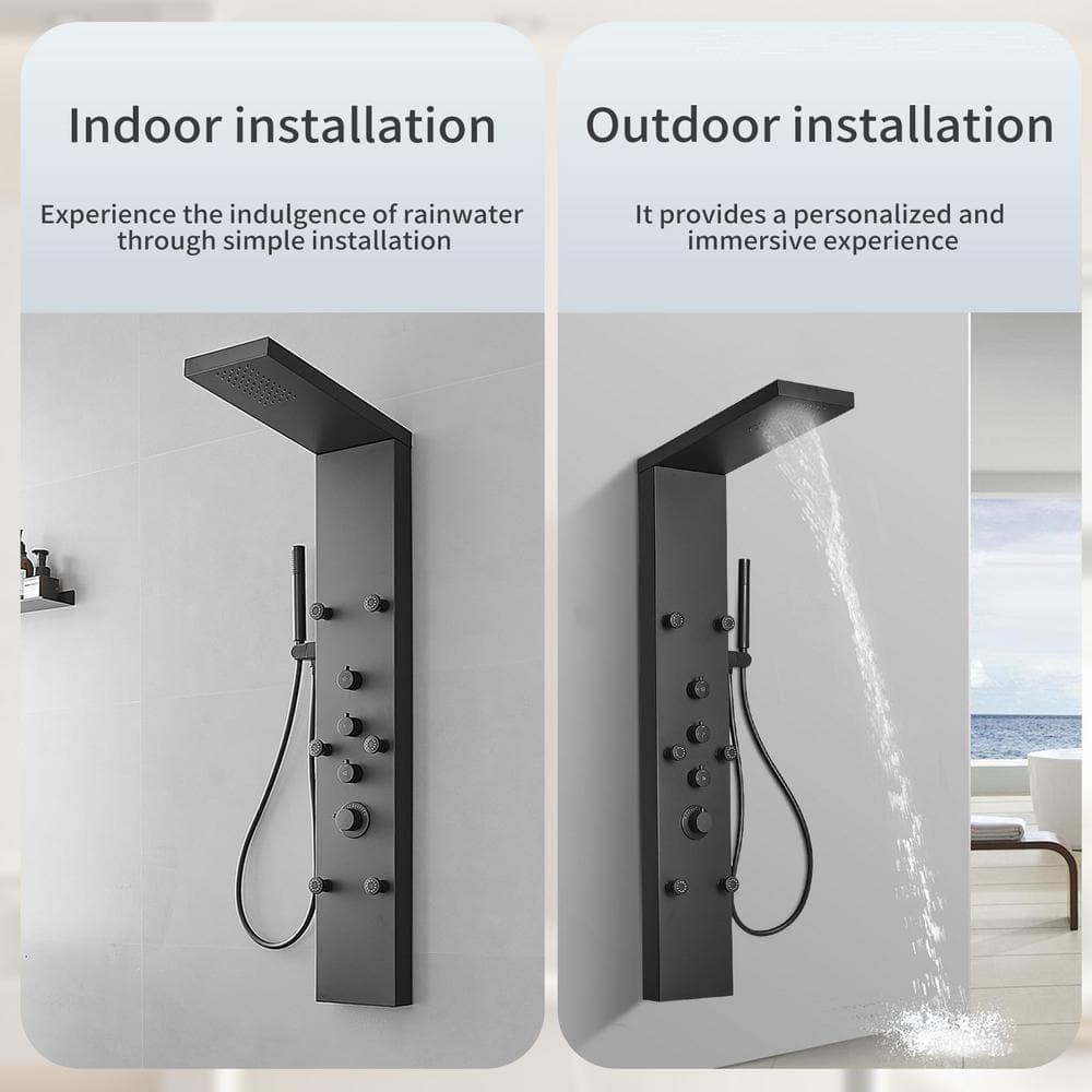 52'' Shower Panel with Fixed Shower Head