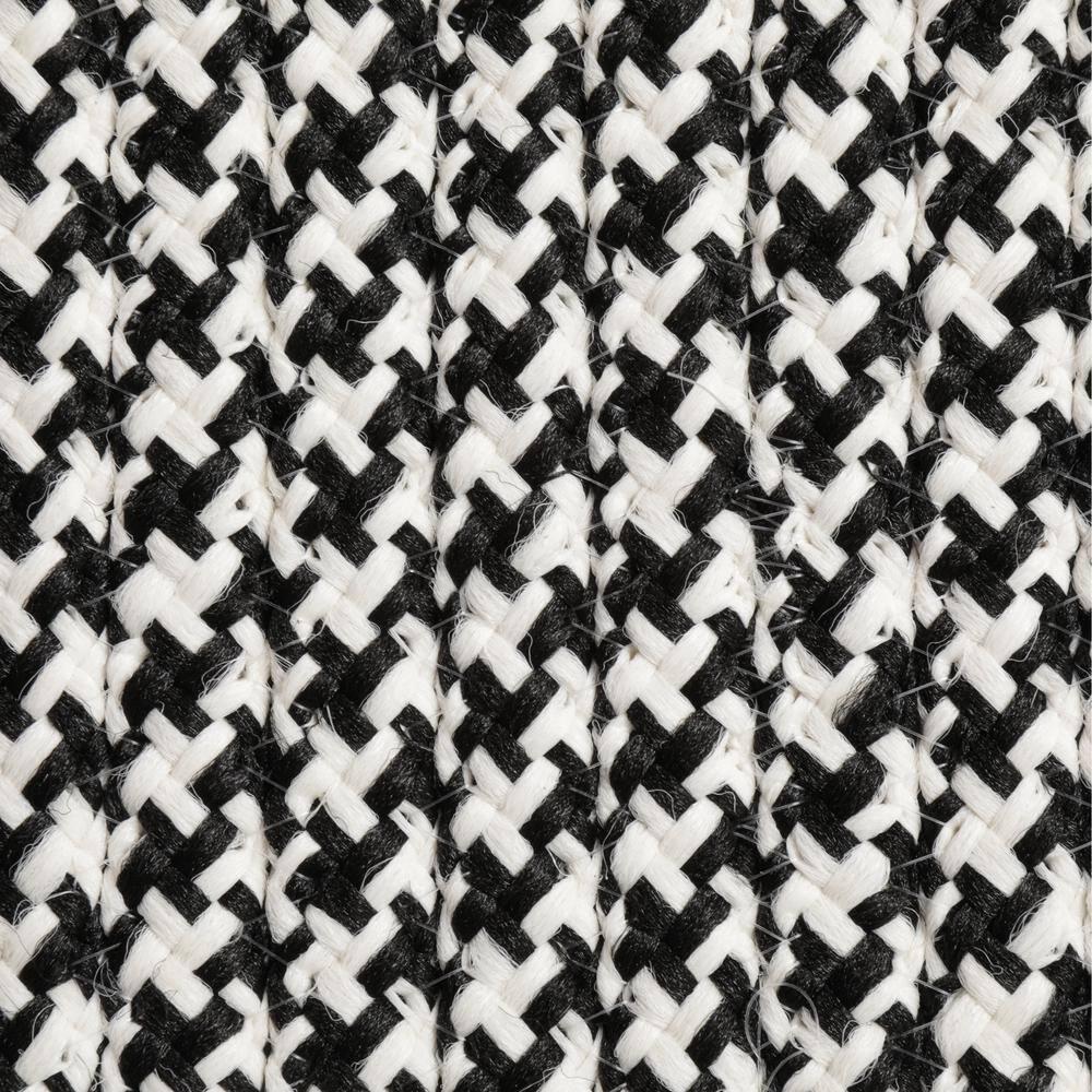 Sadie Black 10 ft. x 10 ft. Indoor/Outdoor Patio Braided Area Rug