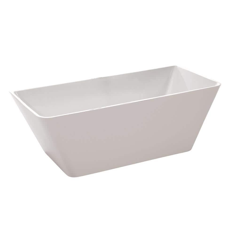 67'' x 31.5'' Freestanding Soaking Acrylic Bathtub
