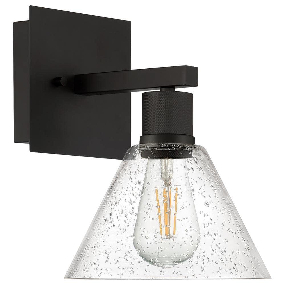 Access Lighting Port Nine 1 - Light Wall Light in  Matte Black