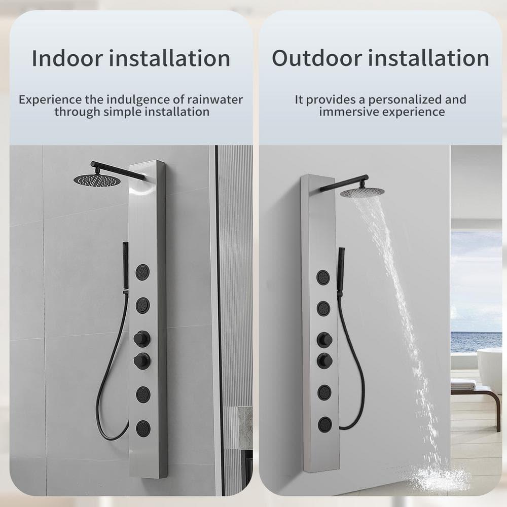 52.36'' Shower Panel with Adjustable Shower Head