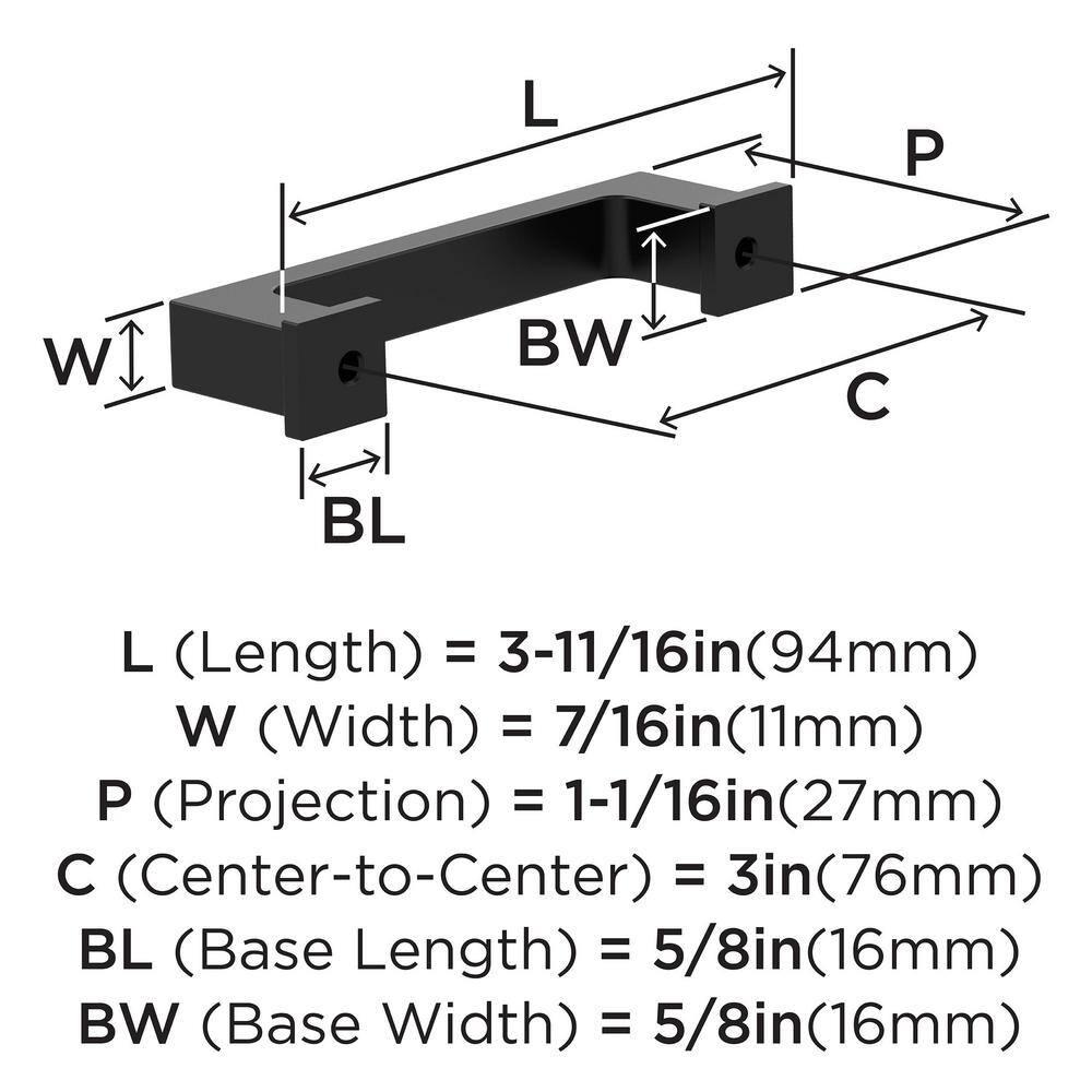 Bridgeport 3" Center Handle Pull Multipack