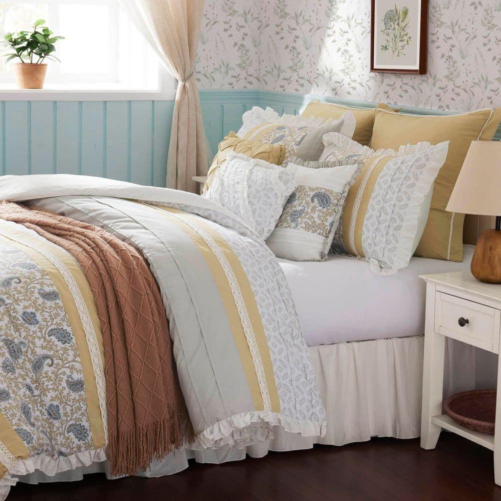 Madison Park Dawn 9 Piece Cotton Percale Comforter Set