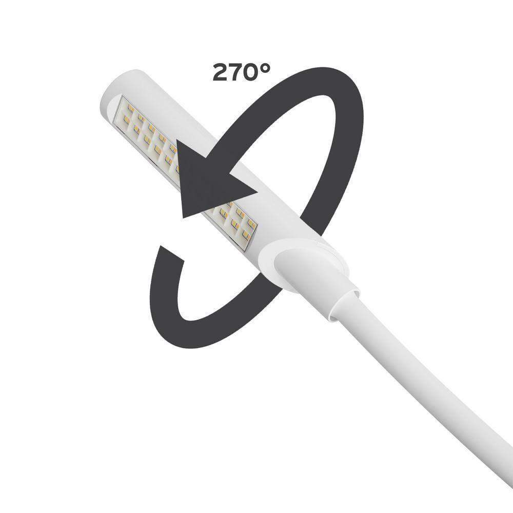 Reliable Corporation Reliable UberLight Flex 3100TL Led Task Light, Clamp, White