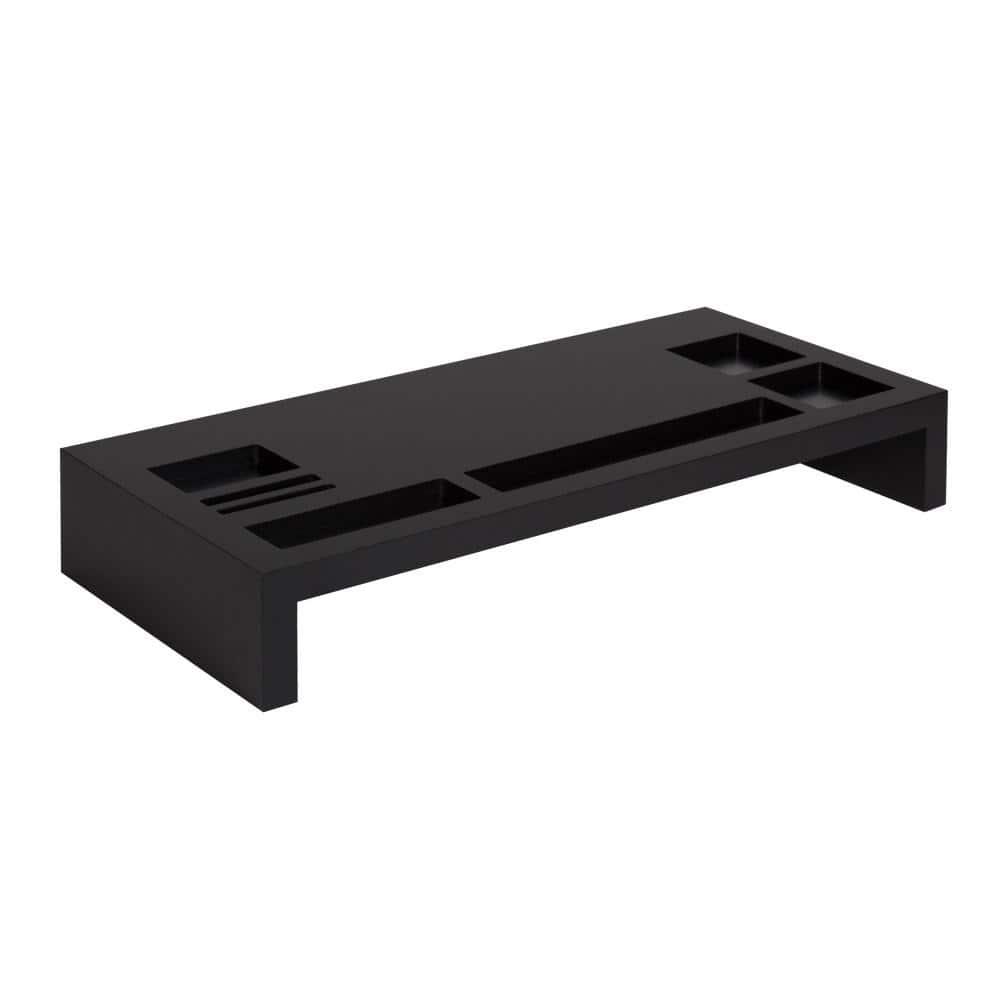 Kate and Laurel Briggs Rectangle MDF Computer Stand, 26x12x4, Black