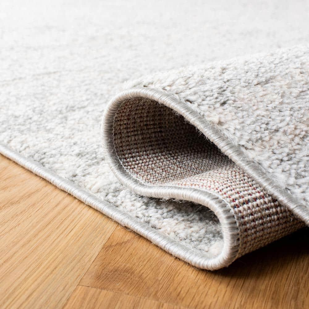 Tulum TUL272 Power Loomed Area Rug - Light Grey/Ivory - 3' round - Safavieh.