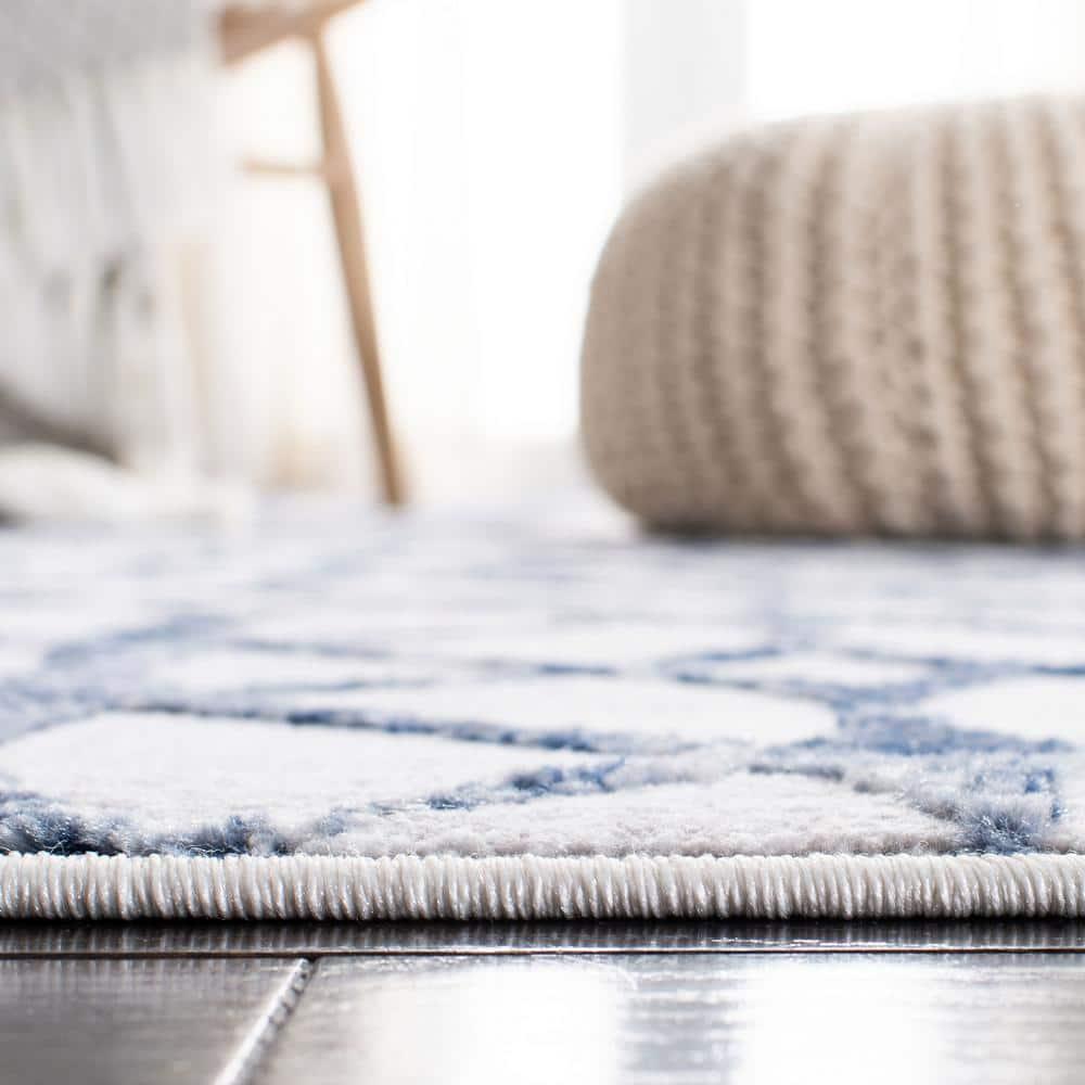 Amelia ALA792 Power Loomed Area Rug - Grey/Navy - 8'x10' - Safavieh.